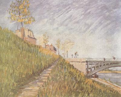 Vincent Van Gogh Banks of the Seine wtih the Pont de Clichy (nn04) Sweden oil painting art